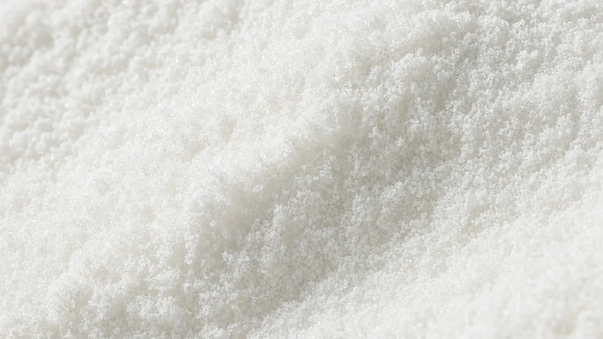 Pyridoxine hydrochloride, a bright white crystalline powder of fine granules
