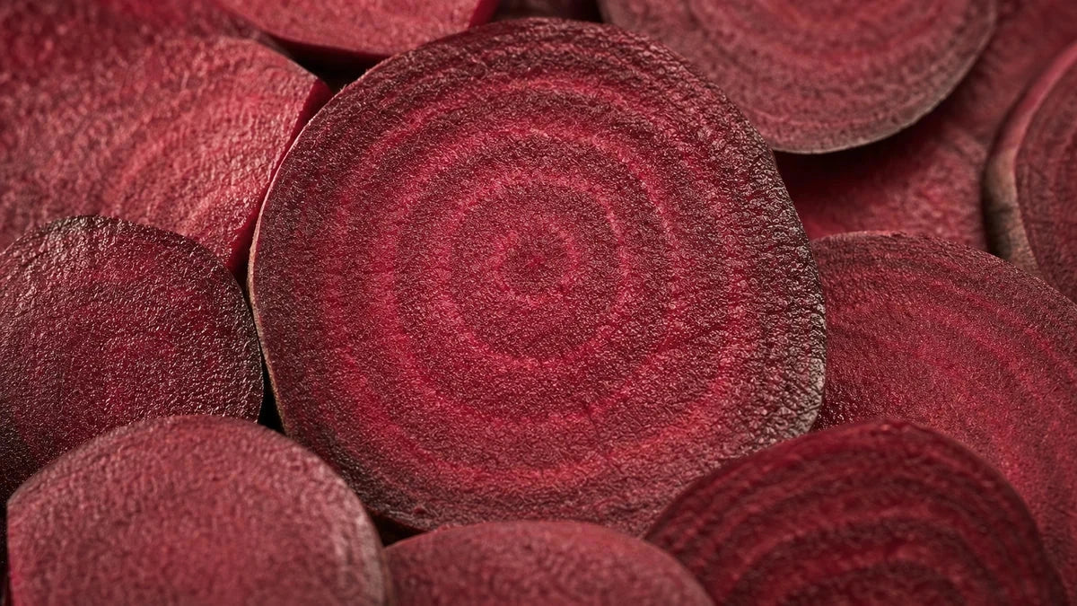 A close macro of beetroot
